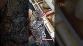 Galena galena geologist pb lead crystals ore sample geology specificgravity wow shorts [upl. by Hazlip]