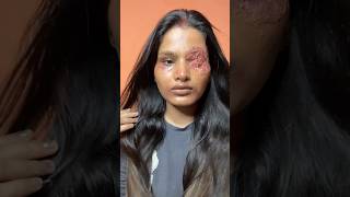 Before amp after Prosthetic makeup tutorial makeuptutorial prosthetic viralreels explorepage [upl. by Eleumas]