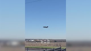 Video Pilot ejects from F35B near White Settlement Texas [upl. by Feune]