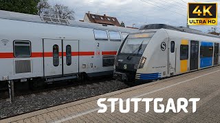 Trains amp Trams in Stuttgart Germany 🇩🇪  SBahn  UBahn  Metro [upl. by Devitt]