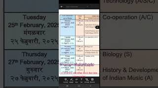 12th Science HSC Maharashtra Board Exam 2025 time table [upl. by Amre]