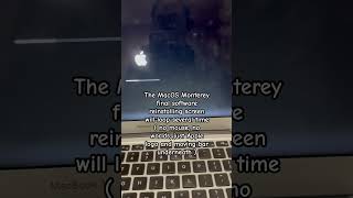 The MacOS Monterey final software reinstalling screen with no mouse or word just Apple logo and bar [upl. by Good]