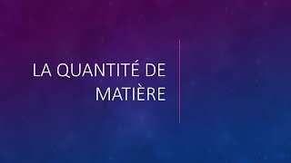 La quantité de matière facile pour la 2nde  🤩 [upl. by Kingsley323]