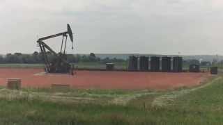 Oil Derrick near Dickinson ND [upl. by Straus]