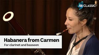 Habanera from Bizets Carmen arranged for clarinet and bassoon [upl. by Aicele377]