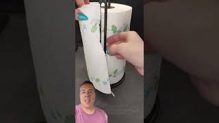 Forma correta de utilizar o papel toalha no suporte shorts curiosidades dicas lifehacks [upl. by Purity330]