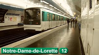 Métro de Paris  NotreDamedeLorette  Ligne 12  RATP MF67 [upl. by Murtagh719]