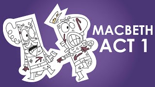 Macbeth Act 1 Overview in Just 2 Minutes [upl. by Enitsenrae]