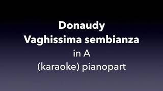 Vaghissima sembianza Donaudy in A Piano accompanimentkaraoke [upl. by Israeli]