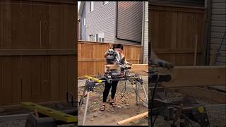 DIY DECK BUILD  Start to finish trendingshorts diy diydeck wood outdoorproject diyproject [upl. by Rondon56]