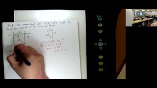 Math 054 PreCalc B Fall 2024 84 Algebraically Defined Vectors and Dot Product [upl. by Nabetse]