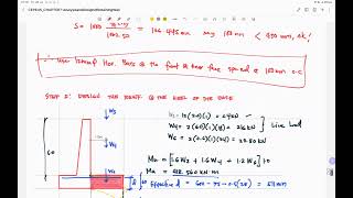 RCD  DESIGN OF RETAINING WALL  SAMPLE PROBLEM 1 PART 44 [upl. by Ajnot]