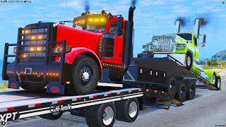 Pushing The Limits Towing Trucks in GTA 5 RP [upl. by Ahtivak]