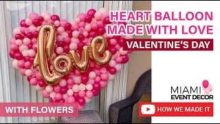 Big Balloon Heart  DIY Heart Balloon  Easy to do [upl. by Copeland]