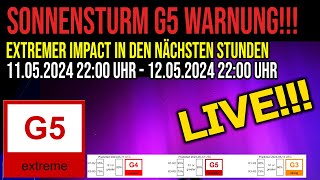 Sonnensturm Warnung G5  Heftiger Impact erwartet  Polarlichter wahrscheinlich [upl. by Morita]