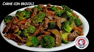 Como hacer carne con brocoli Comida China [upl. by Edlitam]