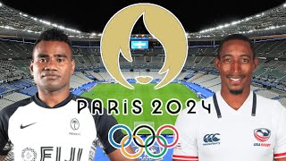 FIJI 7s vs USA 7s PARIS OLYMPICS SEVENS 2024 Live Commentary [upl. by Chemash]