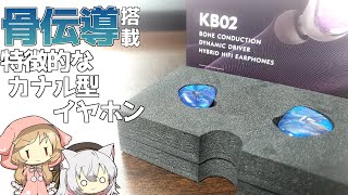 【骨伝導】6000円で買える骨伝導ユニット搭載のイヤホンを紹介ampレビュー！【KBEAR KB02】 [upl. by Lovett]