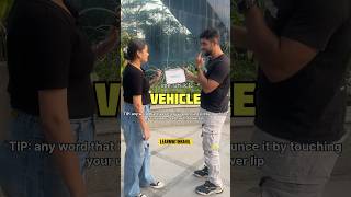 Correct Pronunciation ✅ learnwithrahil pronunciation vehicle youtubeshorts ielts spokenenglish [upl. by Elleinnod69]