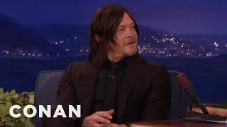 Norman Reedus There Are Professional Daryl Dixon Impersonators  CONAN on TBS [upl. by Kcirtapnaes]