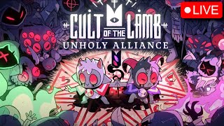 Fully Upgraded Shrine amp God Tears Unholy Alliance Update  Cult of the Lamb Gameplay Steam Deck [upl. by Orlanta]