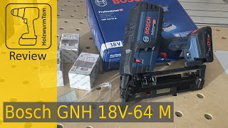 Da ist er Der Bosch AkkuNagler GNH 18V64 M Professional [upl. by Einnij511]