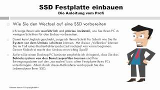 SSD Festplatte einbauen Die Anleitung vom Profi [upl. by Gladwin564]