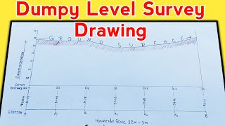 How To Calculation And Drawing Of Dumpy Level Survey  Dumpy Level Survey Calculation And Drawing [upl. by Quintina]