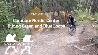 Canmore Nordic Center  Green and Blue Loop [upl. by Anniala302]