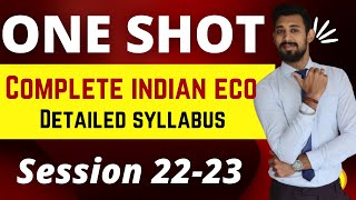 One Shot  Indian eco  Full syllabus  Boards 2023  Class 12 [upl. by Anson730]