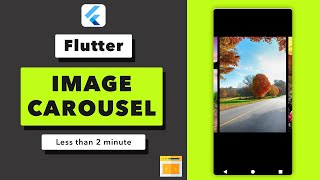 How to create image carousel slider in Flutter  Easy Method  Tutorial [upl. by Adniral223]