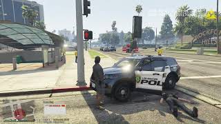 GTA V As A Cop  LSPDFR  Speed Trap  Officer Down amp More NONCOMMENTARY gtav lspdfr [upl. by Jeramey625]