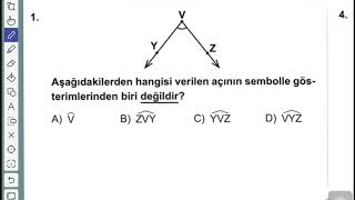 6SINIF KAZANIM KAVRAMA TESTİ12 AÇILAR [upl. by Notyrb]