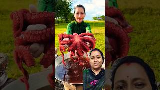 Octopus Salad Recipe  অক্টোপাস সালাদ রেসিপি 🥗 food recipe salad octopus cooking shortvideo [upl. by Burnight]