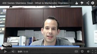 400 Series Stainless Steel  What is Martensitic Stainless Steel [upl. by Abana]