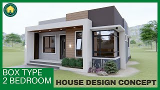 2 BEDROOM BOX TYPE HOUSE DESIGN IDEA [upl. by Oshinski]