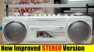 New improved AudioCrazy STEREO cassette boombox [upl. by Tomchay]