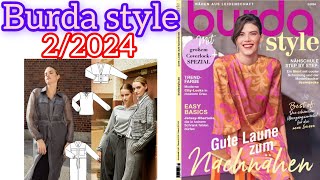 Burda style 22024  full preview and complete line drawings 🙂❤❤ [upl. by Pittel]