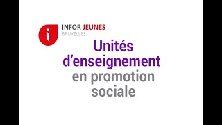 Lenseignement de promotion sociale [upl. by Renault22]