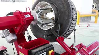 Truck Tyre Changer Operation Video  Aluminum Alloy Rims Protection Rings [upl. by Henson406]