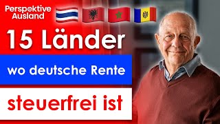 In diesen 15 Ländern die deutsche Rente fast steuerfrei beziehen [upl. by Anoiuq739]