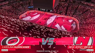 Carolina Hurricanes vs New Jersey Devils 392024 NHL 24 Gameplay [upl. by Maxi]