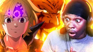 ESCANOR THE ONE VS MELIODAS Seven Deadly Sins Season 3 Episode 13 REACTION [upl. by Corella]