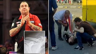 Darts Star Kim Huybrechts Suffers Serious injury After Being Brutally Attacked following Belgian [upl. by Irtak]