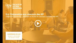 Objectif Sciences Po  préparer et réussir le concours commun des IEP [upl. by Walczak]