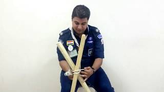 الدورة المعينة Diagonal Lashing [upl. by Bonis]