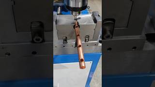 Copper Header Holes Collaring Process for Heat Exchanger Coils [upl. by Anits9]