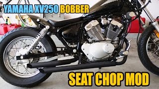 Yamaha Bobber Seat Chop Mod [upl. by Albright]