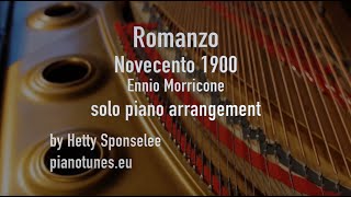 Romanzo from ther movie Novecento 1900 Ennio Morricone Pianotunes [upl. by Immot]