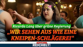 „Wie Kneipenschlägereiquot Ricarda Lang verhöhnt eigene Regierung  Achtung Reichelt vom 01082024 [upl. by Eeluj152]